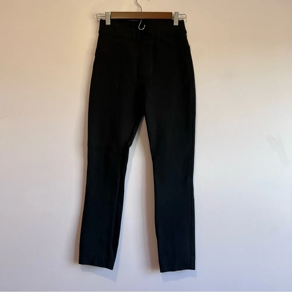 Spanx The Perfect Pant Ankle Slant Pocket Backseam Skinny Black size XS